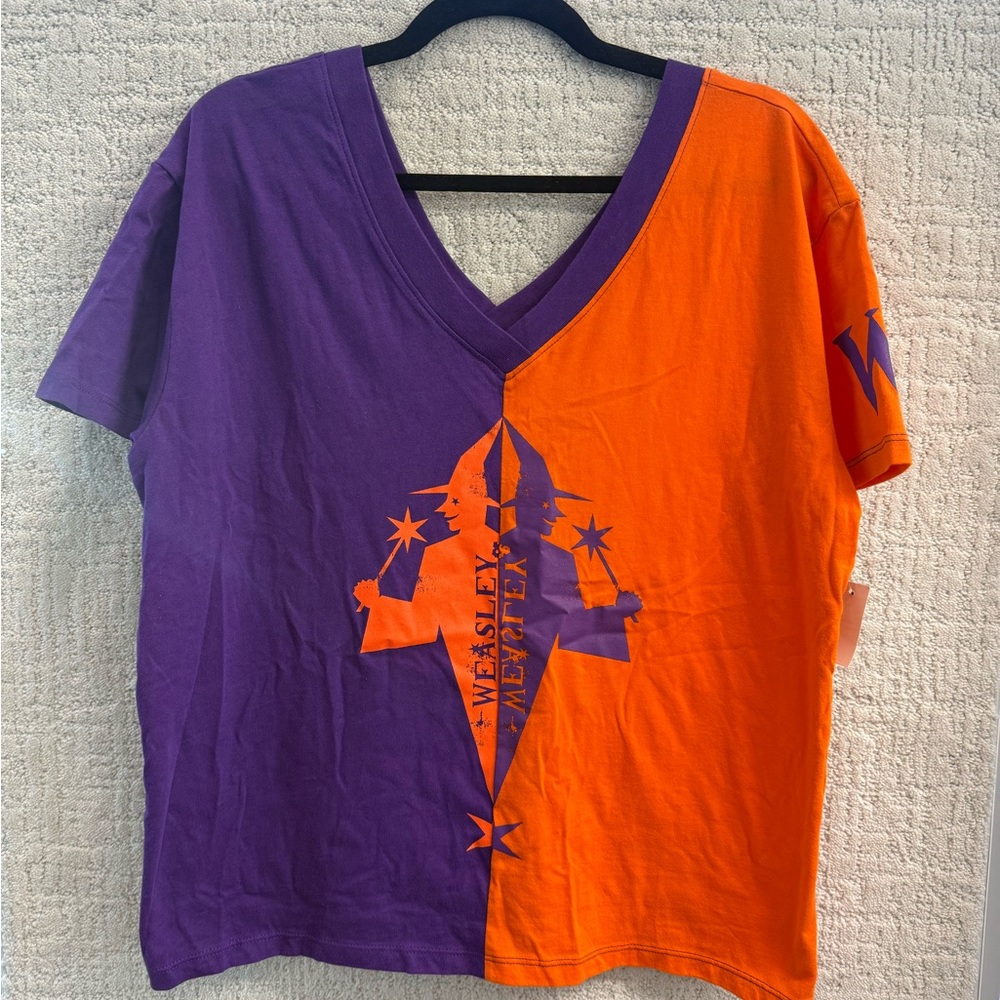 Harry Potter Weasley V-Neck Graphic T-Shirt